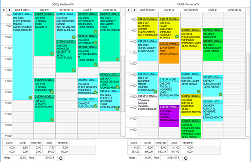 gestion de planning logiciel hygisoft